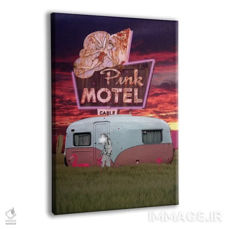 تابلو ۵۰ سایه صورتی اثر جیسون بروک - نمای پرسپکتیو محصول