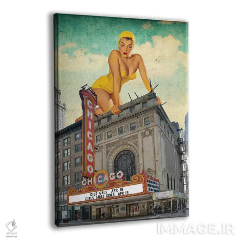 تابلو پینآپ شیکاگو اثر جیسون بروک - نمای پرسپکتیو محصول