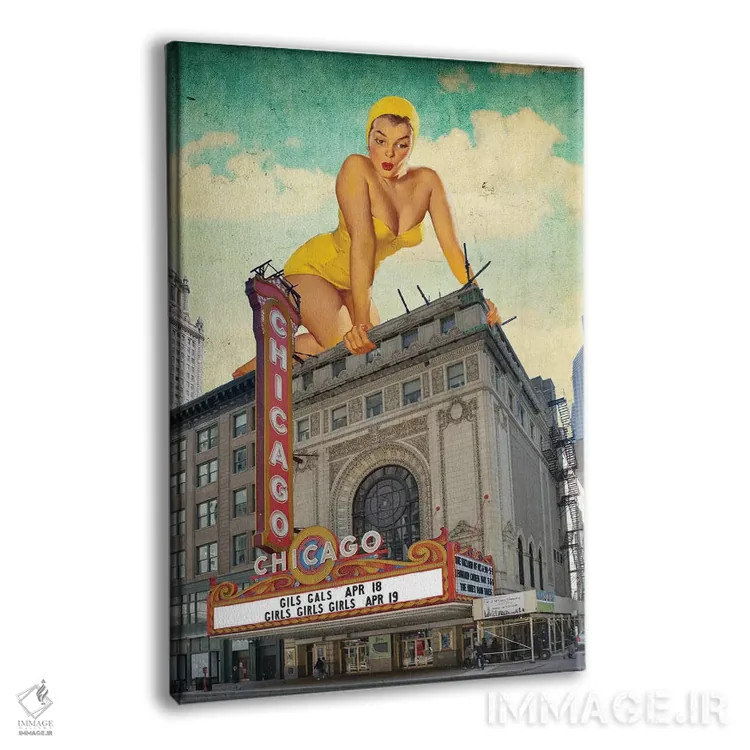 تابلو پینآپ شیکاگو اثر جیسون بروک - نمای پرسپکتیو محصول