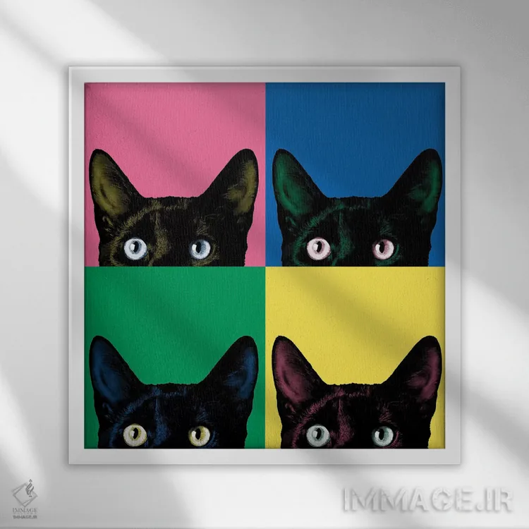 تابلو شور کنجکاوی اثر جان برتلی - نمای قابدار سفید