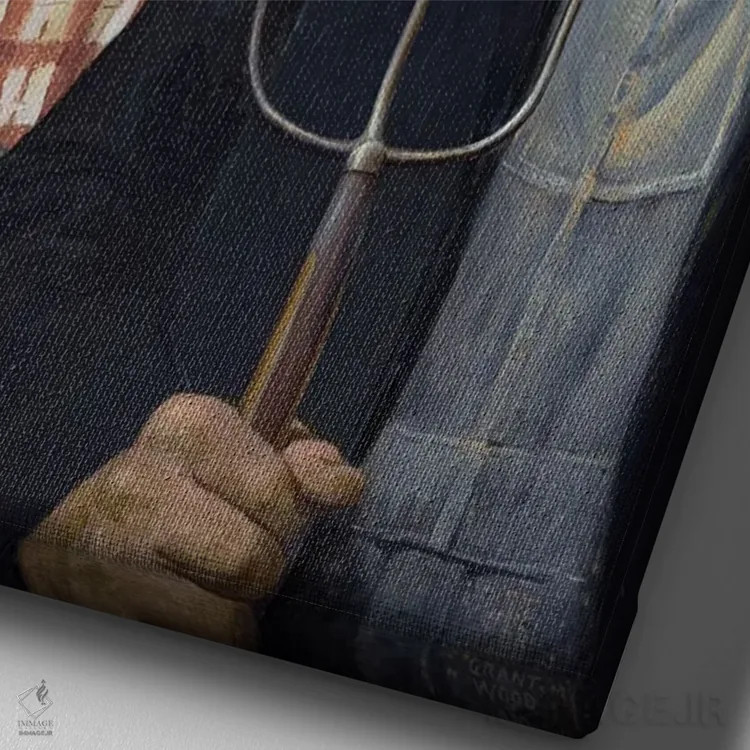 تابلو دختر گات (سبک موسیقی یا پوشش) اثر جیسون بروک - نمای نزدیک بافت بوم