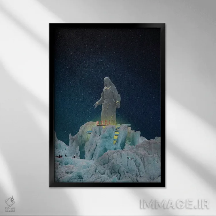 تابلو آب مقدس اثر جیسون بروک - نمای قابدار مشکی