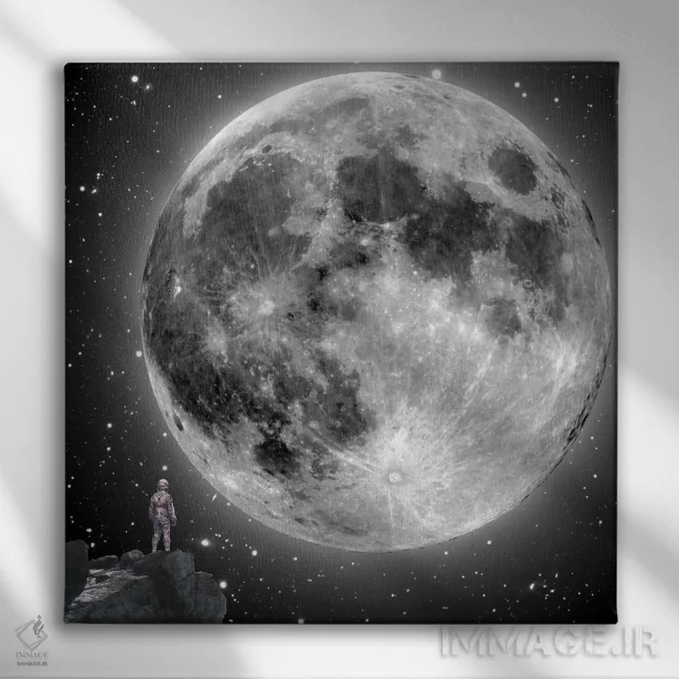 تابلو افسون ماه اثر جیسون بروک - نمای روبهرو روی دیوار