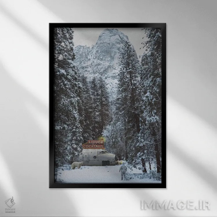 تابلو کلوندایک بار (دسر یخی آمریکایی) اثر جیسون بروک - نمای قابدار مشکی