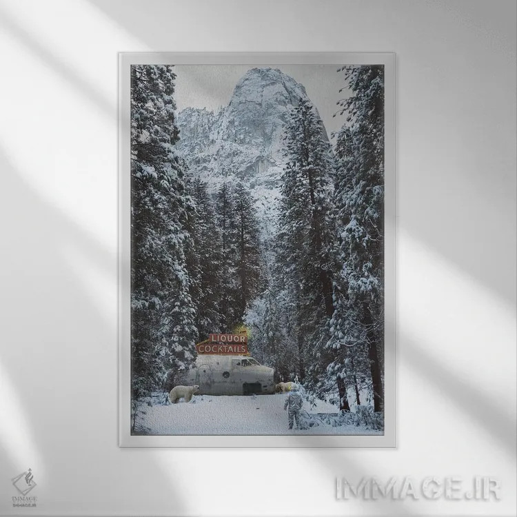 تابلو کلوندایک بار (دسر یخی آمریکایی) اثر جیسون بروک - نمای قابدار سفید