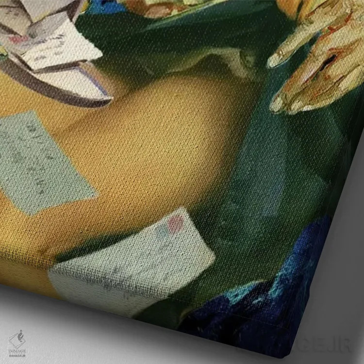 تابلو تضمینشده یکشبه اثر جیسون بروک - نمای نزدیک بافت بوم