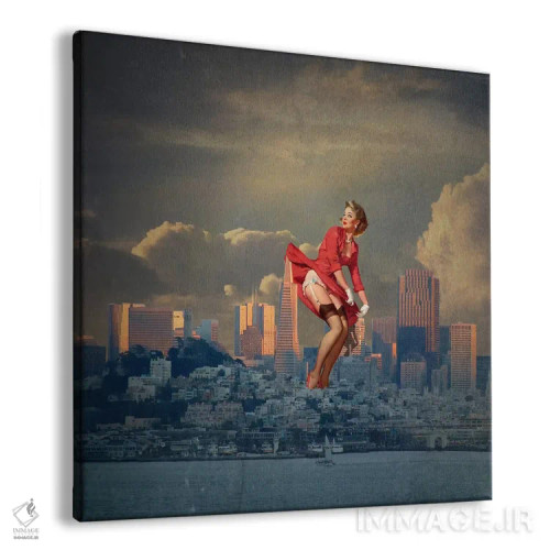 تابلو پینآپ سانفرانسیسکو اثر جیسون بروک - نمای پرسپکتیو محصول