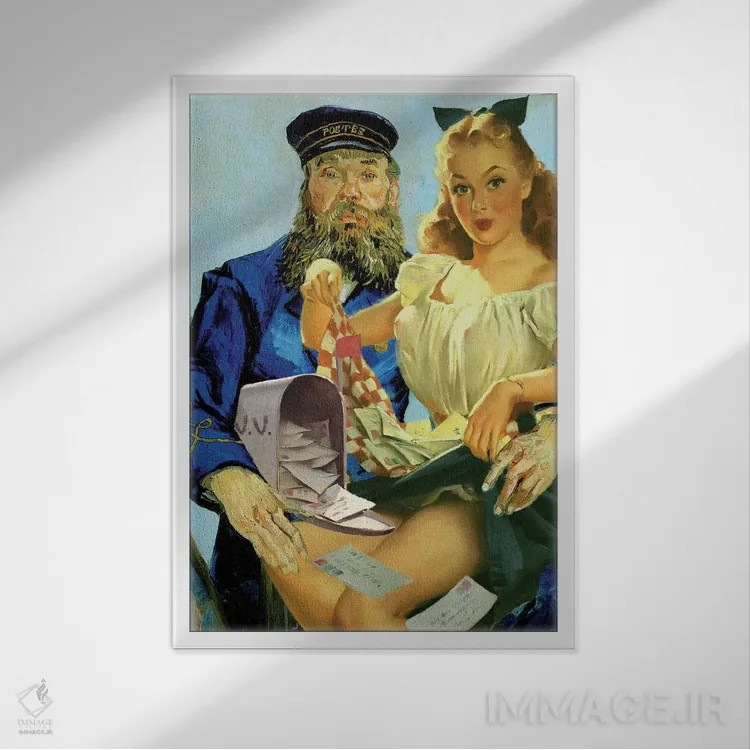 تابلو تضمینشده یکشبه اثر جیسون بروک - نمای قابدار سفید