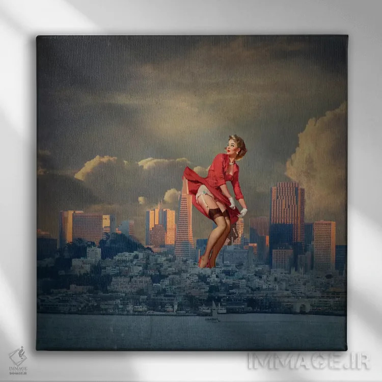 تابلو پینآپ سانفرانسیسکو اثر جیسون بروک - نمای روبهرو روی دیوار