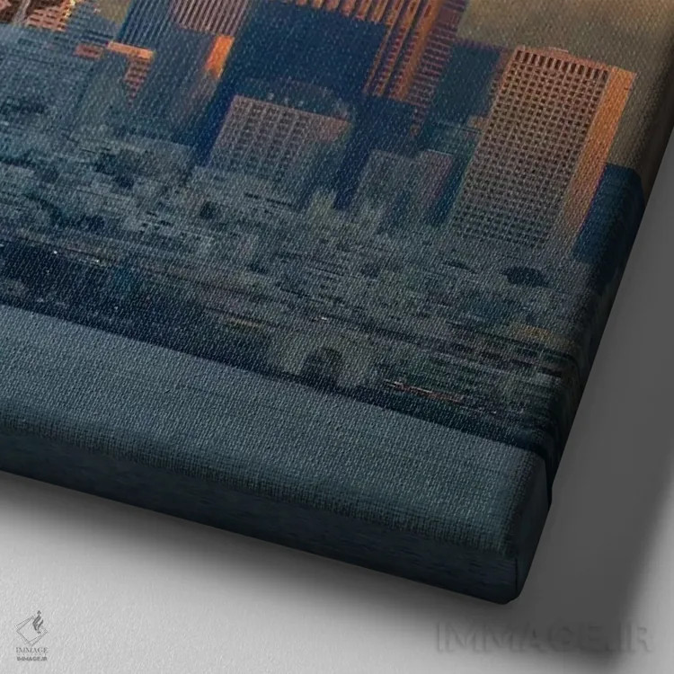 تابلو پینآپ سانفرانسیسکو اثر جیسون بروک - نمای نزدیک بافت بوم