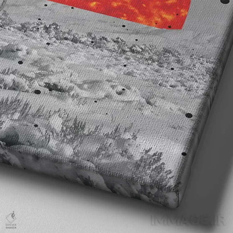 تابلو مرز نهایی (اصطلاح فضایی) اثر جیسون بروک - نمای نزدیک بافت بوم