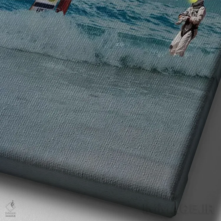 تابلو ستاره روشن، ستاره درخشان (شعر کودکانه) اثر جیسون بروک - نمای نزدیک بافت بوم