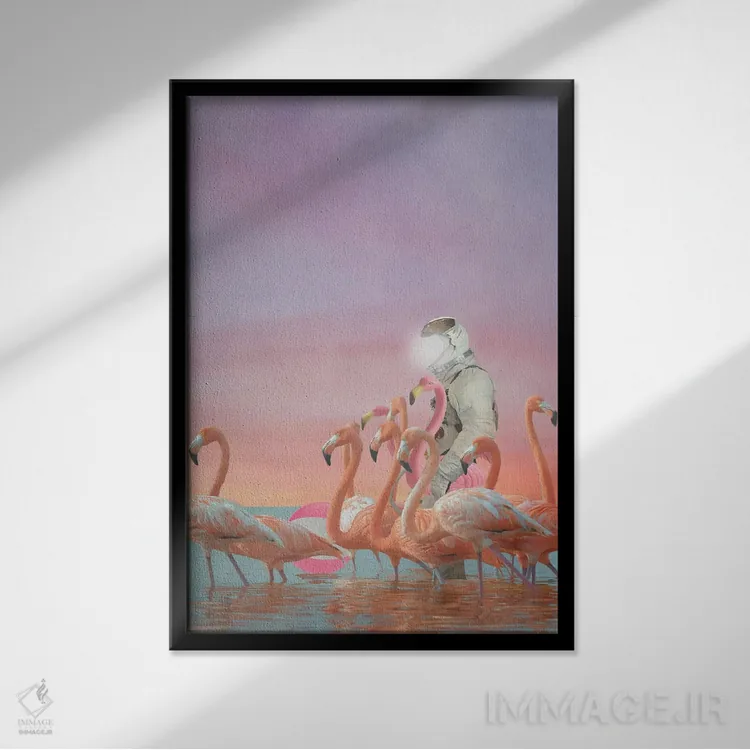 تابلو طعمه فریبنده اثر جیسون بروک - نمای قابدار مشکی