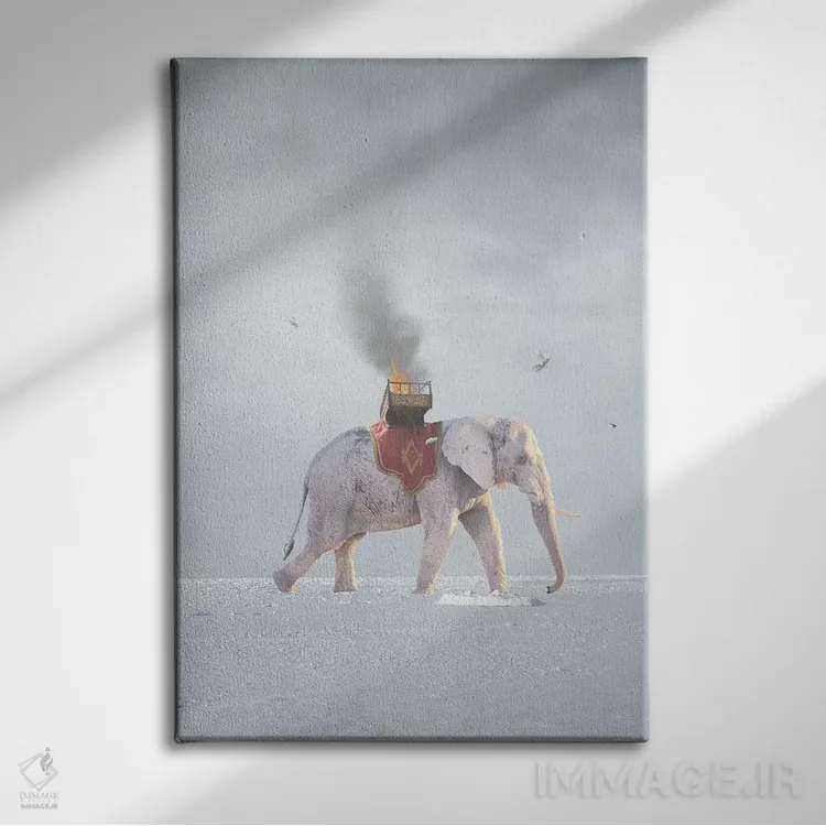 تابلو جنگ و صلح اثر جیسون بروک - نمای روبهرو روی دیوار