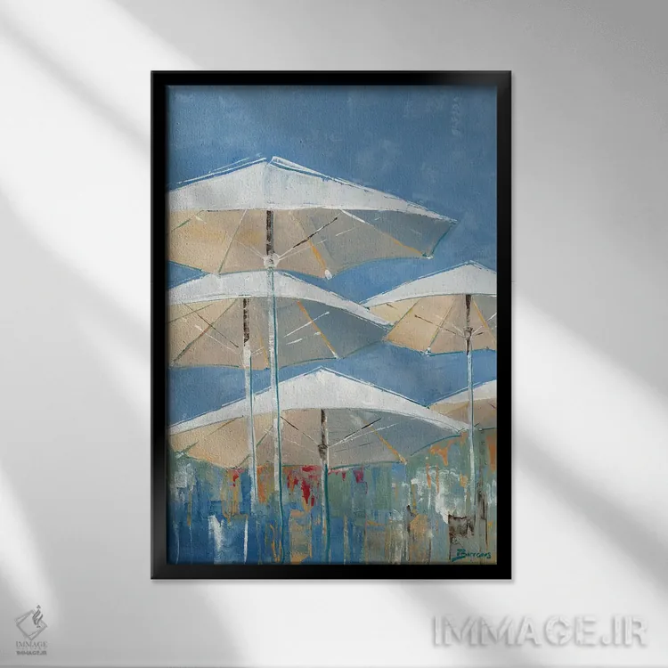 تابلو کریستال ۲ اثر جان باروز - نمای قابدار مشکی