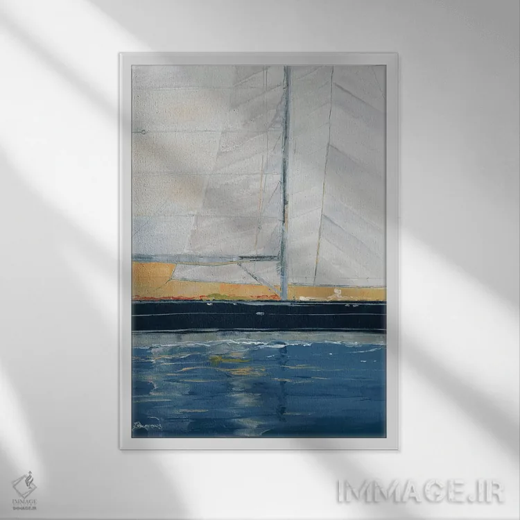 تابلو مخفیکاری اثر جان باروز - نمای قابدار سفید