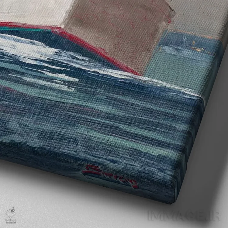 تابلو بدو، جانی، بدو اثر جان باروز - نمای نزدیک بافت بوم