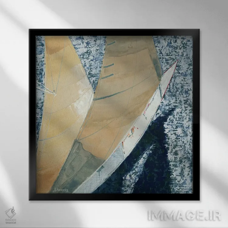 تابلو هوایی/نما از بالا اثر جان باروز - نمای قابدار مشکی