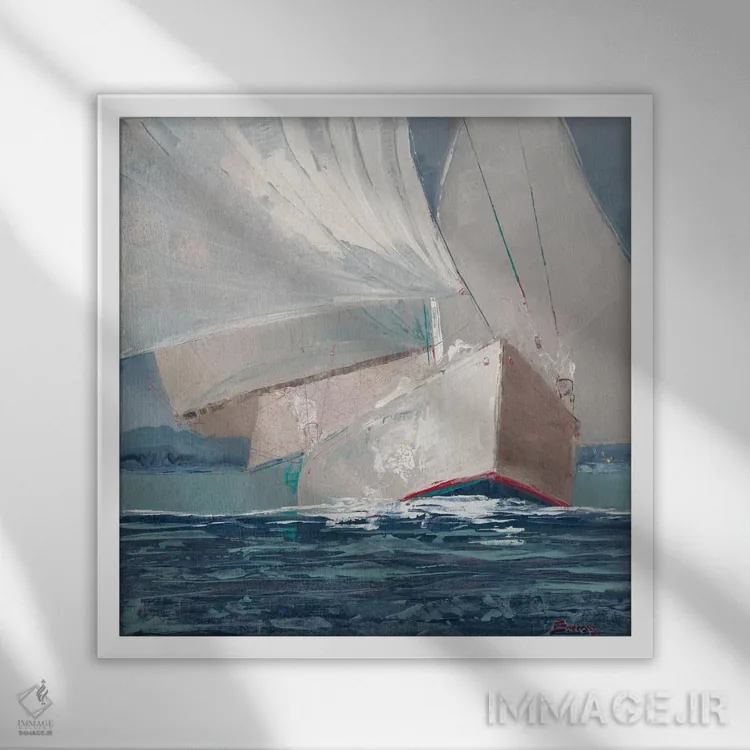 تابلو بدو، جانی، بدو اثر جان باروز - نمای قابدار سفید