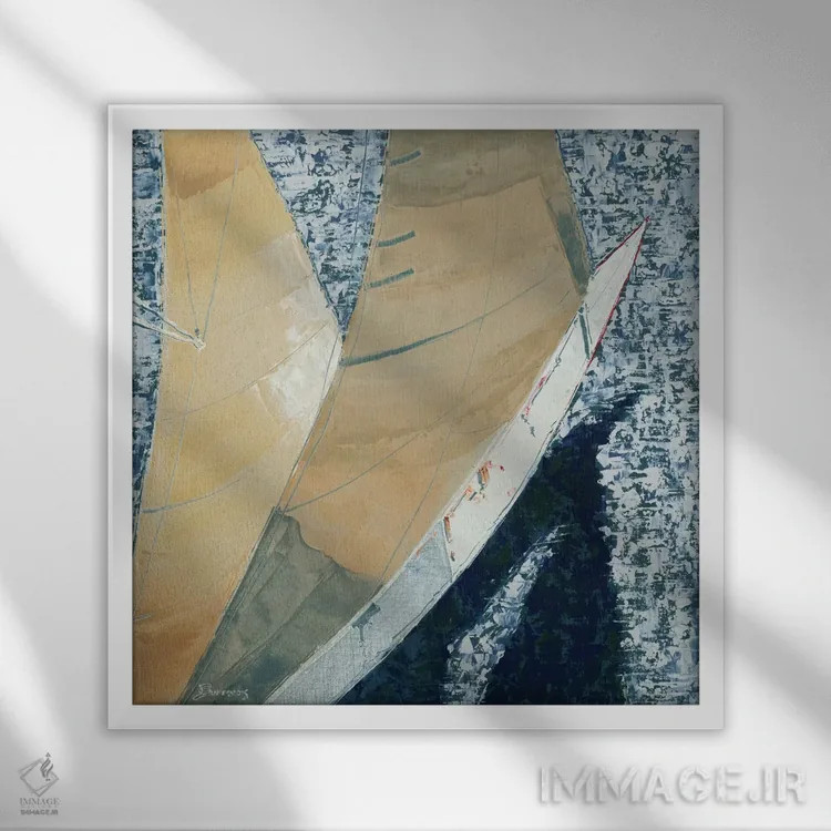 تابلو هوایی/نما از بالا اثر جان باروز - نمای قابدار سفید