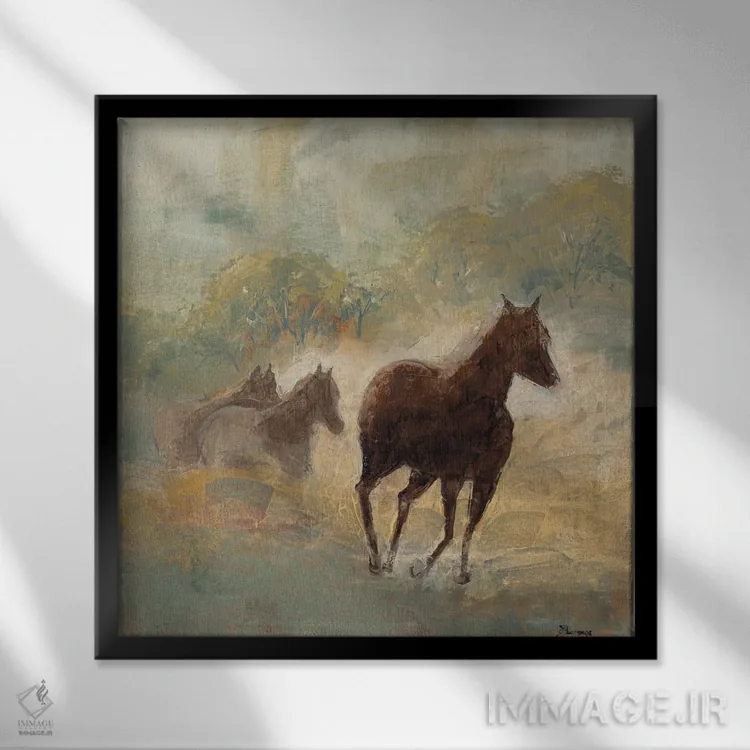 تابلو مانند باد اثر جان باروز - نمای قابدار مشکی