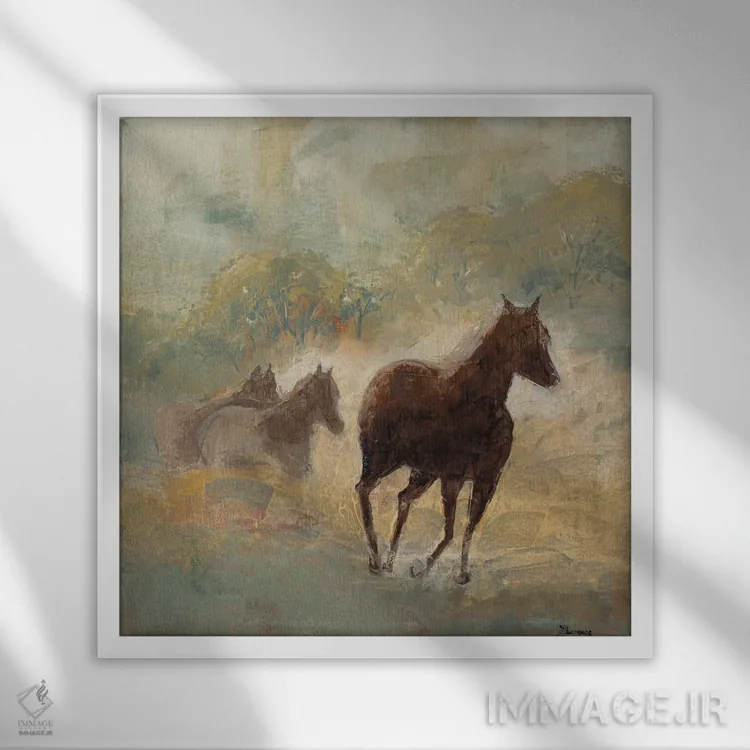 تابلو مانند باد اثر جان باروز - نمای قابدار سفید