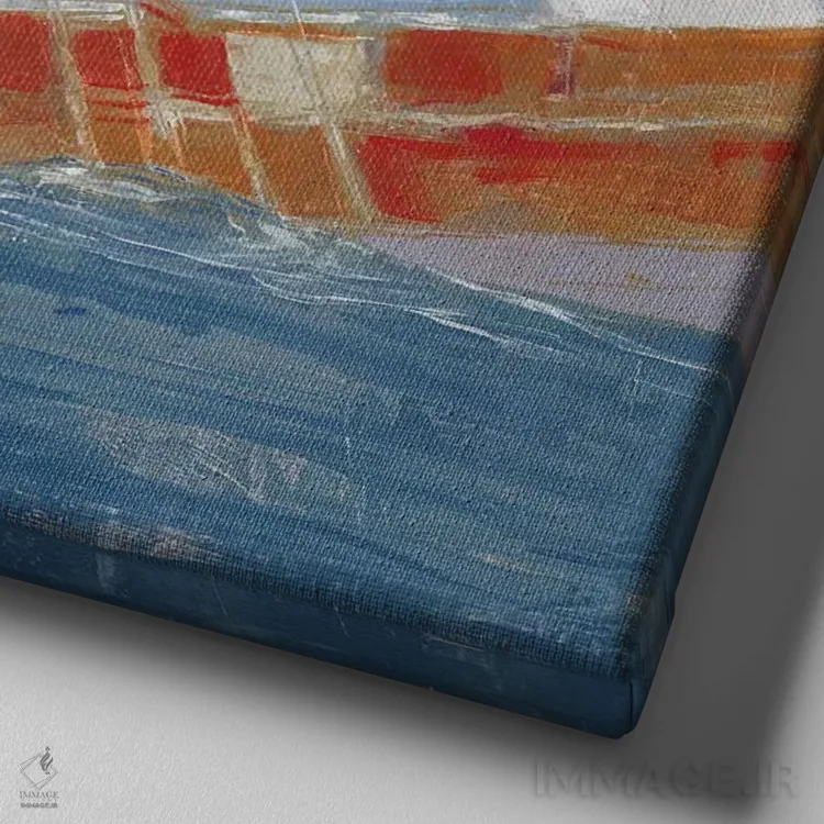 تابلو ترن هوایی اثر جان باروز - نمای نزدیک بافت بوم