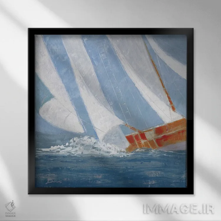 تابلو ترن هوایی اثر جان باروز - نمای قابدار مشکی