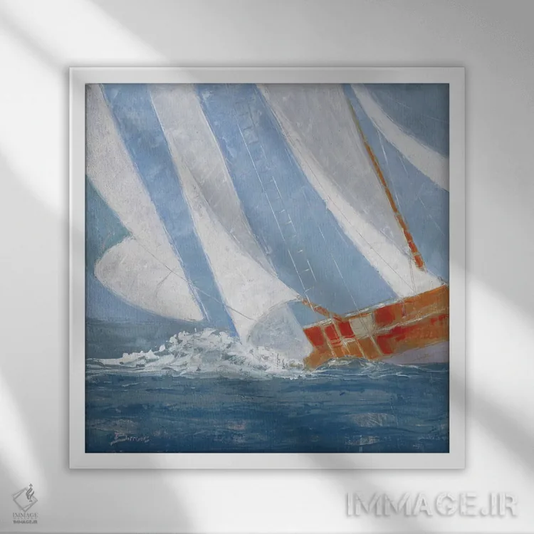 تابلو ترن هوایی اثر جان باروز - نمای قابدار سفید