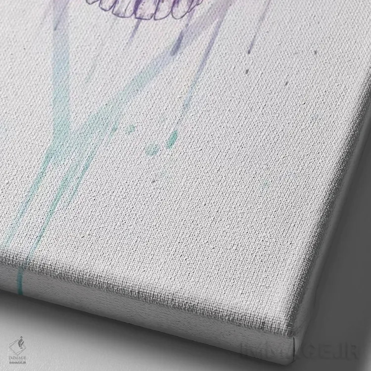 تابلو جمجمه در مثلث اثر بالازس شولتی - نمای نزدیک بافت بوم