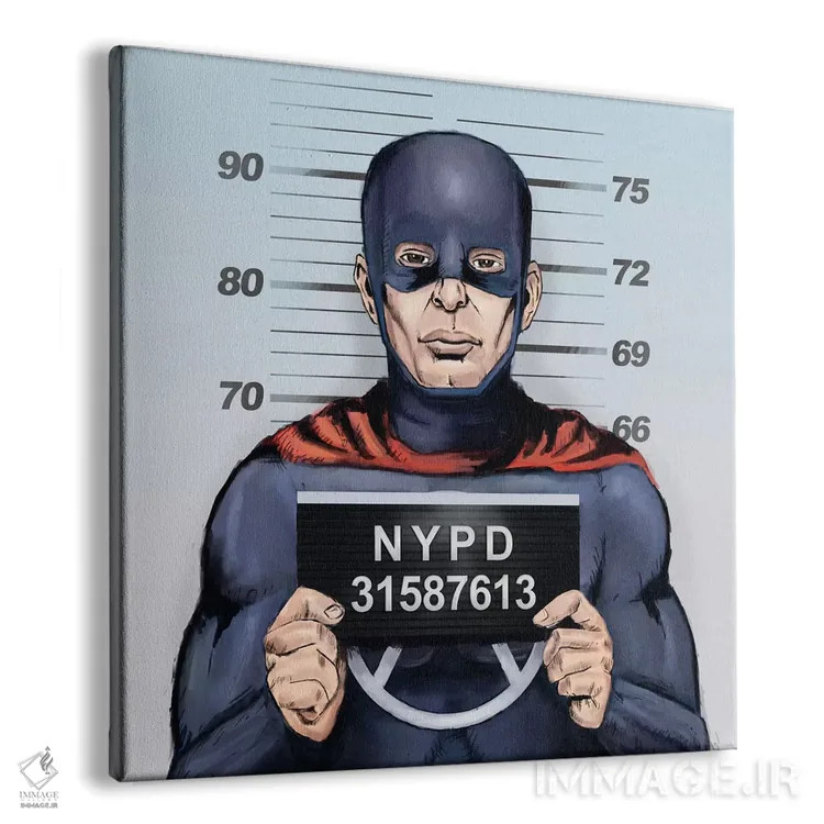 تابلو ابر قهرمان در دردسر اثر بالازس شولتی - نمای پرسپکتیو محصول