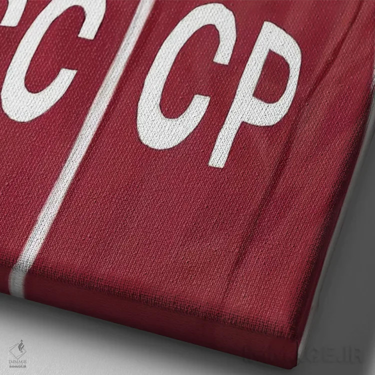 تابلو شیر شوروی اثر بالازس شولتی - نمای نزدیک بافت بوم