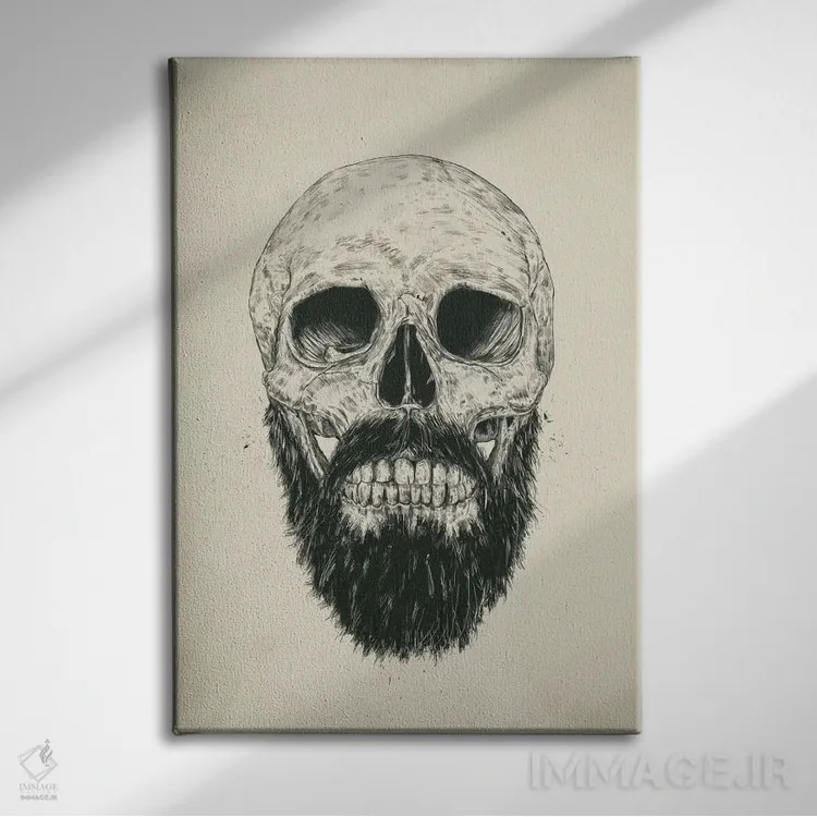 تابلو ریش نمرده است اثر بالازس شولتی - نمای روبهرو روی دیوار