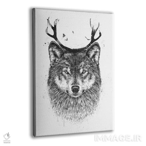 تابلو من گوزن تو هستم اثر بالازس شولتی - نمای پرسپکتیو محصول