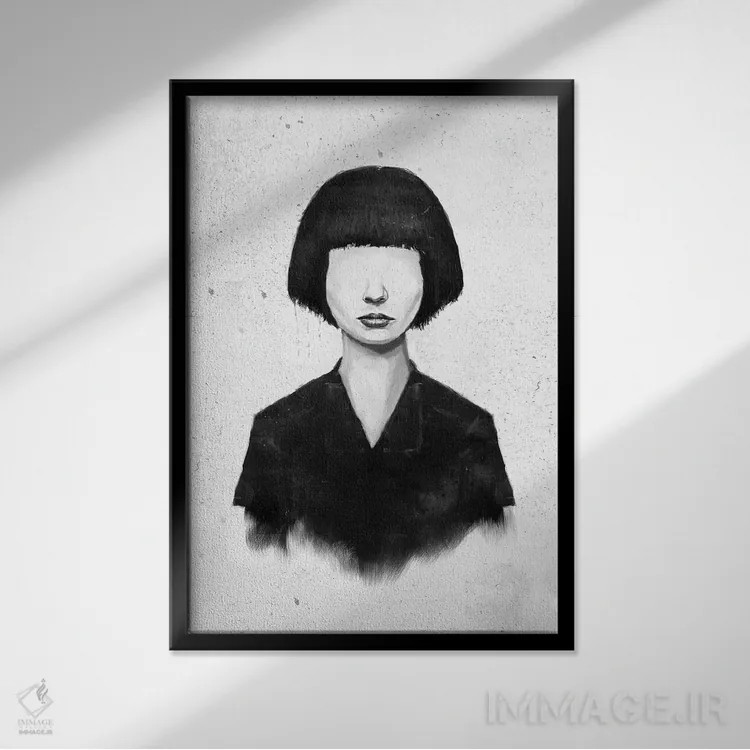 تابلو چیزی که میبینی همان چیزی است که میگیری اثر بالازس شولتی - نمای قابدار مشکی