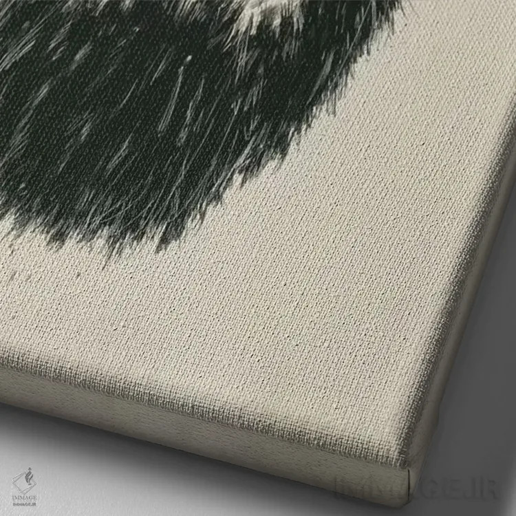 تابلو ریش نمرده است اثر بالازس شولتی - نمای نزدیک بافت بوم