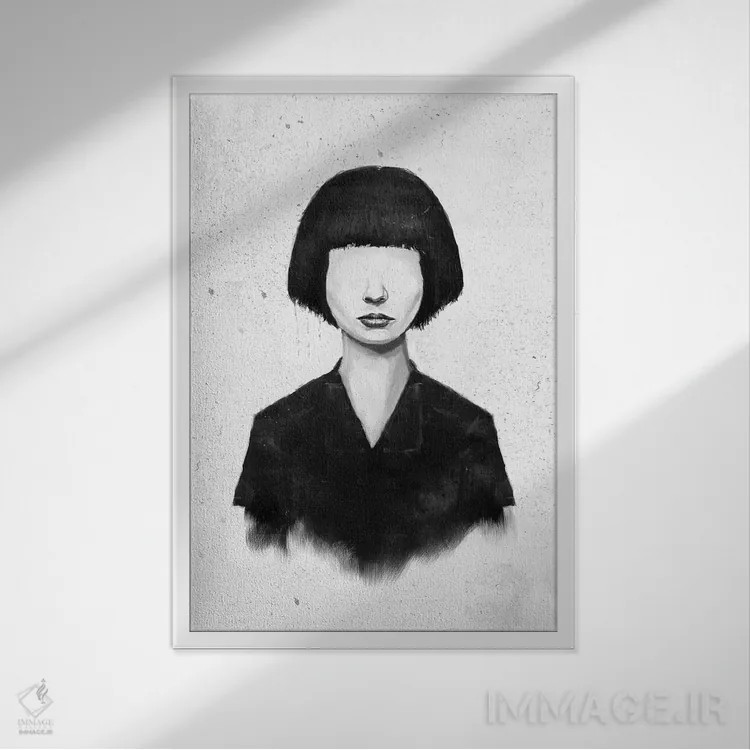 تابلو چیزی که میبینی همان چیزی است که میگیری اثر بالازس شولتی - نمای قابدار سفید