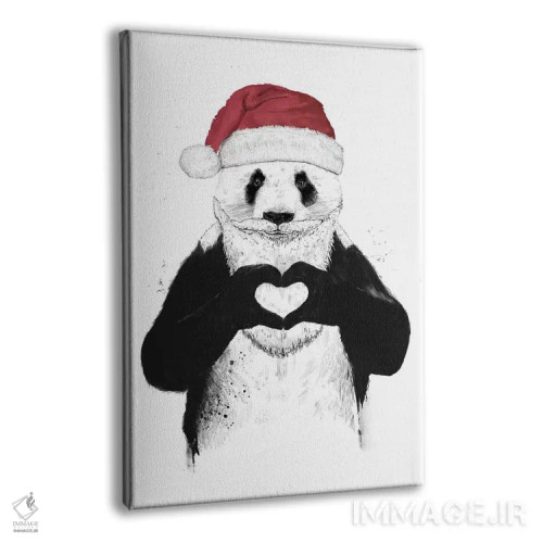 تابلو پاندای بابانوئل اثر بالازس شولتی - نمای پرسپکتیو محصول