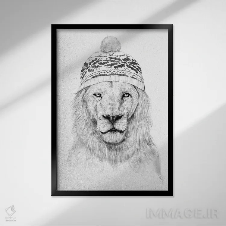 تابلو زمستان در راه است ۲ اثر بالازس شولتی - نمای قابدار مشکی