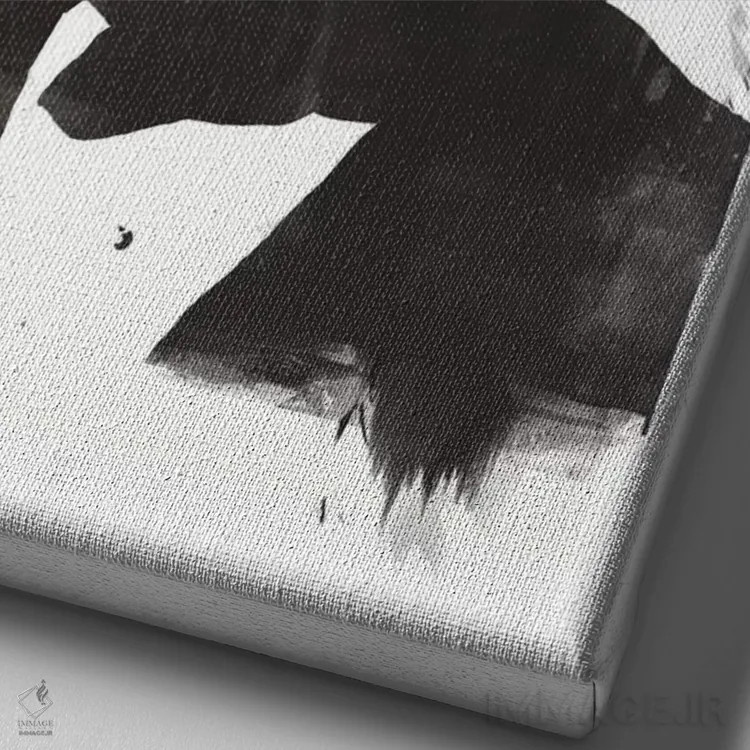 تابلو لینکلن مرده اثر بالازس شولتی - نمای نزدیک بافت بوم