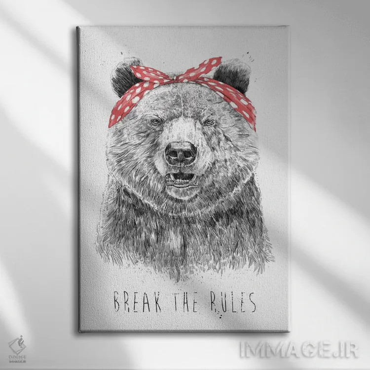 تابلو قانونشکنی کن اثر بالازس شولتی - نمای روبهرو روی دیوار