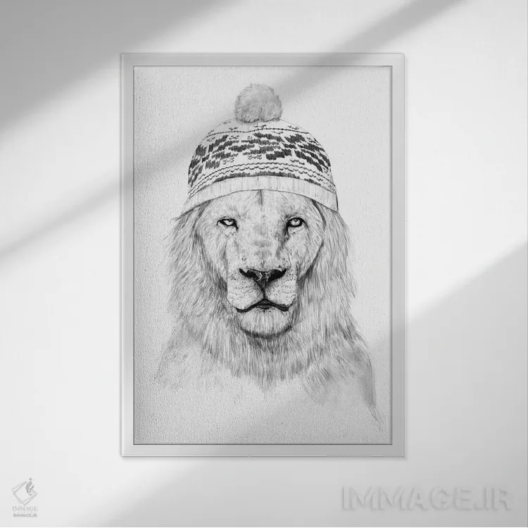 تابلو زمستان در راه است ۲ اثر بالازس شولتی - نمای قابدار سفید