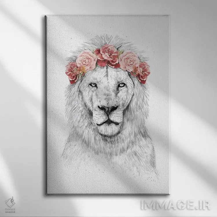 تابلو شیر جشنواره اثر بالازس شولتی - نمای روبهرو روی دیوار