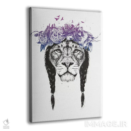 تابلو پادشاه جنگل اثر بالازس شولتی - نمای پرسپکتیو محصول