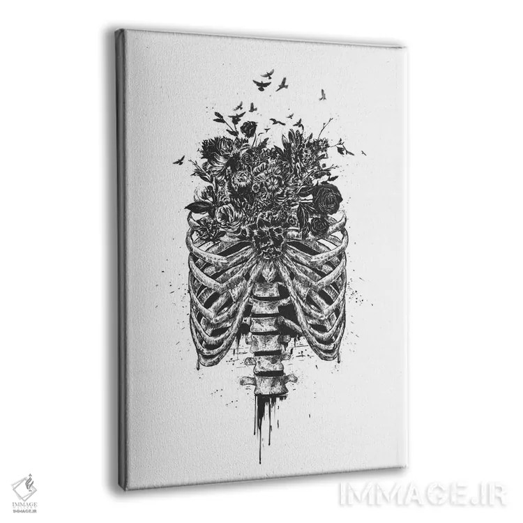 تابلو زندگی نو (سیاه) اثر بالازس شولتی - نمای پرسپکتیو محصول