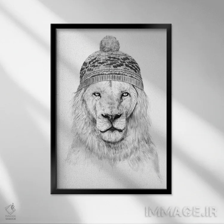 تابلو زمستان در راه است ۱ اثر بالازس شولتی - نمای قابدار مشکی