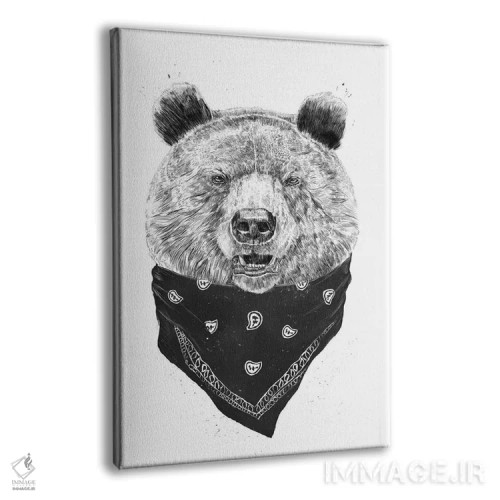 تابلو خرس وحشی اثر بالازس شولتی - نمای پرسپکتیو محصول