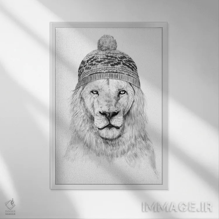 تابلو زمستان در راه است ۱ اثر بالازس شولتی - نمای قابدار سفید