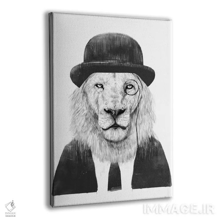 تابلو جناب شیر اثر بالازس شولتی - نمای پرسپکتیو محصول