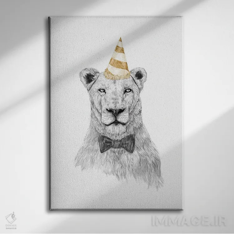 تابلو مهمانی را آغاز کن اثر بالازس شولتی - نمای روبهرو روی دیوار